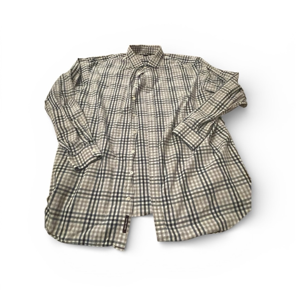 Michael Kors‎ Men's Checkered Shirt - Black and White